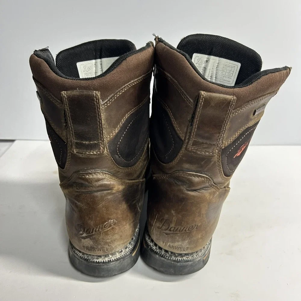 Danner Trakwelt Work Boots Brown Mens Size 12 Waterproof Leather Safety Toe
